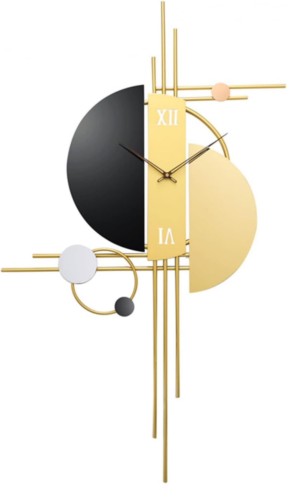 UHJKLAUHJKLA 27x39INCH Metal Wall Clocks, Star Trek Pattern Design Silent Non Ticking Quartz Clock, Decoration Wall Clocks for Living Room & Home