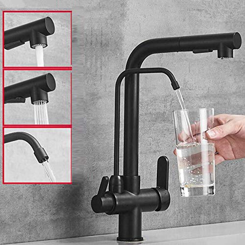 Mitigeur évier rotation à 360 ° et distributeur d'eau pure intégré - 4