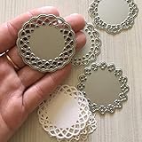 Metal Die Cuts Set Include 4 Different Patterns Round Lace Flower Border Cutting Dies Cut Stencils Thumb #1