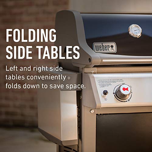 Weber Spirit E-210 Gas Grill | Liquid Propane, 2-Burner | Black #TOP4