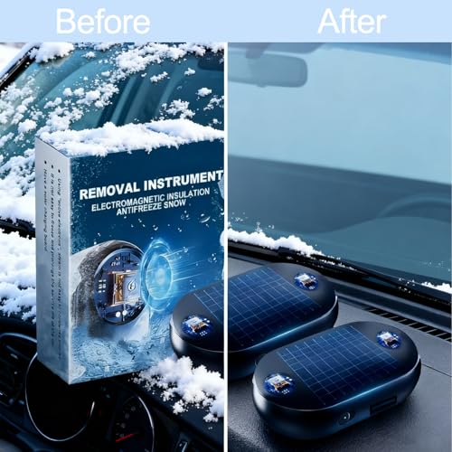 2PCS Anti-Freeze Electromagnetic Car Snow Car Electromagnetic Snow Removal Removal Device Antifreeze Device for Cars - Thumbnail 6