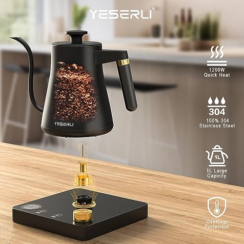 Hervidor eléctrico YESERLI 1200W con control de temperatura miniatura 6
