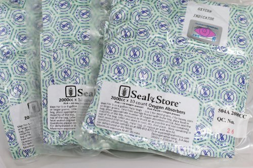 30 - 2,000cc Oxygen Absorbers in (3) Bags of 10 each for Dehydrated Food and Emergency Long Term Food Storage (ShieldPro Oxy Packs)