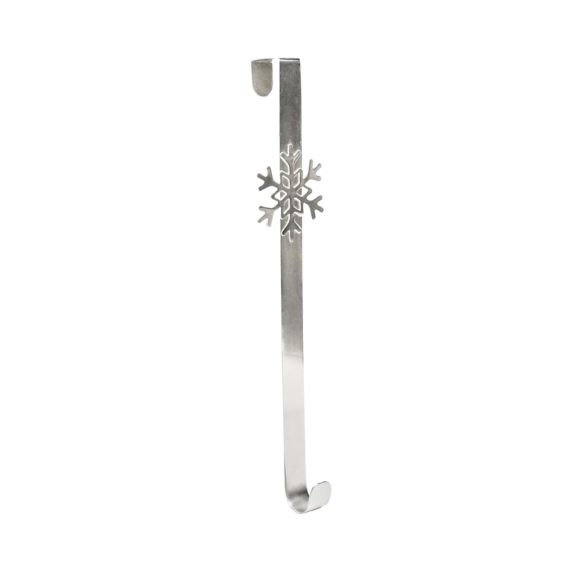 Couronne de flocon de neige en argent Ivyline pour décoration de porte