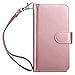 iPhone 6s Case, iPhone 6 Case, 6s Wallet Case, ULAK Wallet iPhone 6S Synthetic Leather Case Folio 9 Card Multi-Slots Flip for Women for Apple iPhone 6s/6 4.7 Inch (Rose Gold)