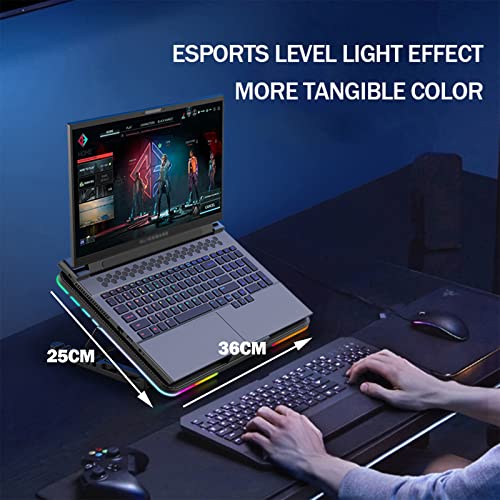 Zezzio-RGB-Laptop-Cooling-pad-with-Phone-Stand-for-12-17in-Notebook-Computer-PC-RGB-Pad-with-Stand