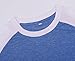 Womens 3/4 Sleeve Fashion Crewneck Tops Color Block Blouse Casual Loose Comfy Shirt