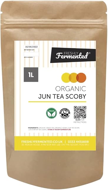Freshly Fermented - Organic Jun Tea Scoby (1 Litre Size)