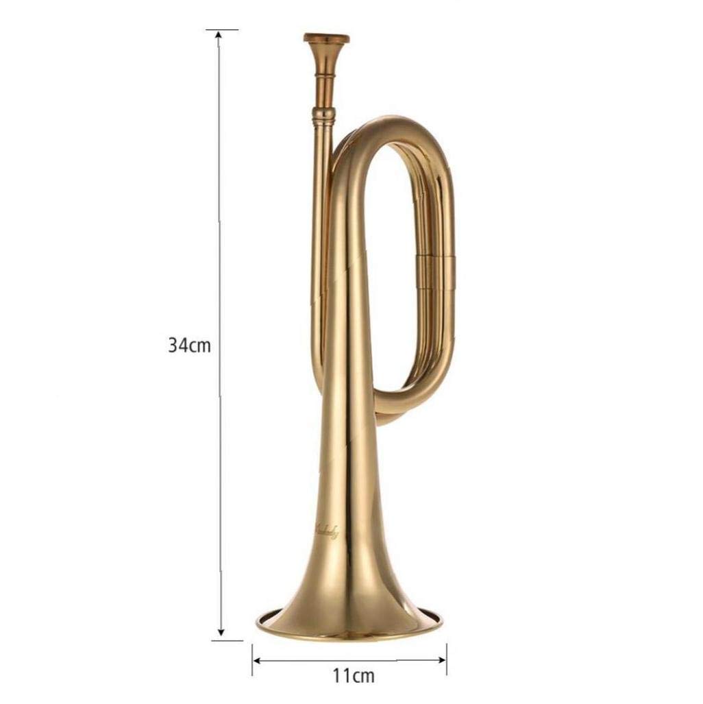 B Flat Bugle Call Trompette de cavalerie Corne Cuivre avec Embouchure for Band école