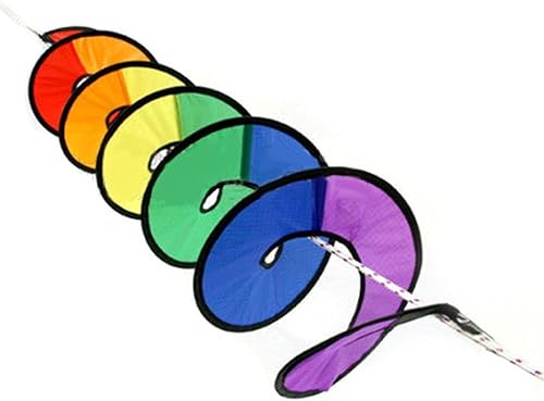 BESTOYARD Rainbow Wind Spinner Tienda Jardín al aire libre Césped Decoración Nylon Colorido