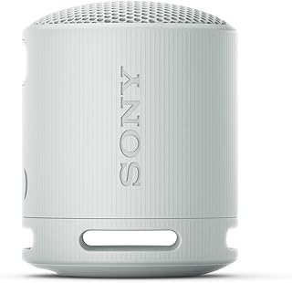 ソニー(SONY) ワイヤレススピーカー SRS-XB100:クリアな と重低音再生/防水・防塵対応 IP67/ロングバッテリー内蔵 約16時間/ハンズフリー通話対応/ステレオペア機能搭載/USB Type-C充電 グレー SRS-XB100 HC