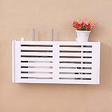 Noviko WiFi Router Modem Cable Power Plug Wire Storage Boxes Wall Mount Floating Shelf...
