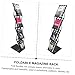 TEHAUX Foldable Magazine Wall Rack Trade Show Booth Stand Magazine Holder for Retail Stores