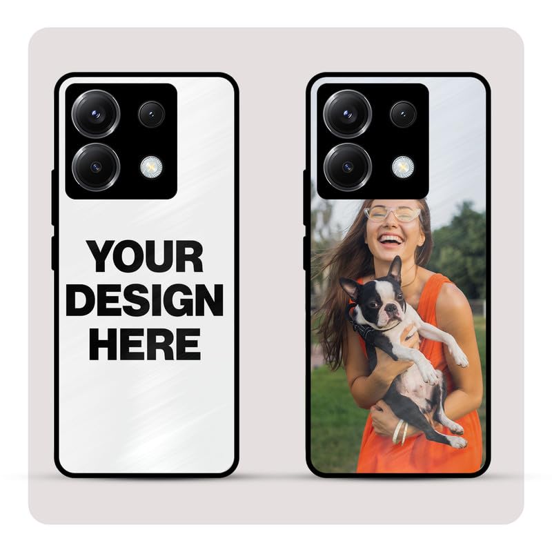 Image of Personalized Back Cover for Poco X6 | Custom Case with Name, Photo or Logo | PrintShield Hybrid with Soft TPU Grip & Scratch Protection
