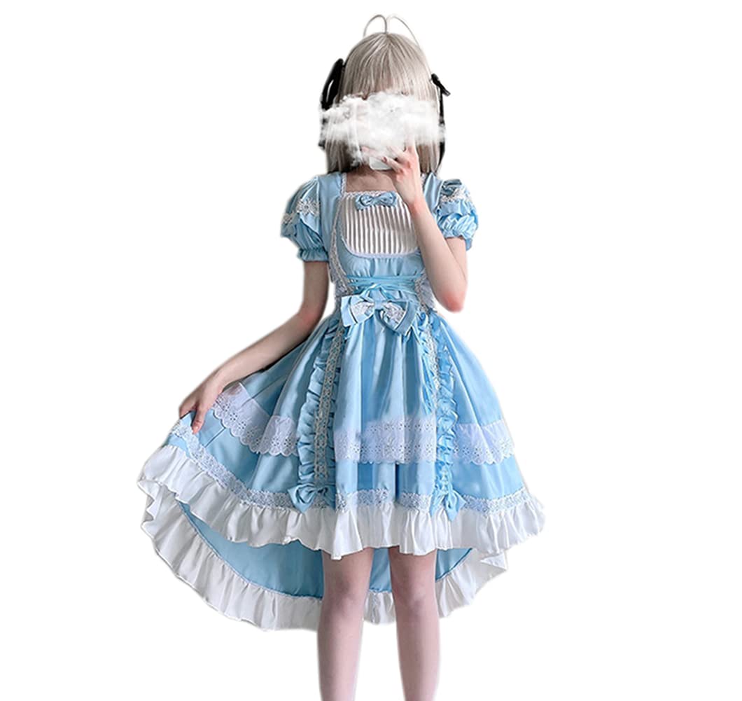 Amazon.co.jp: ゴスロリ メイド服 ロリータ 萌え 喫茶店 5点セット 