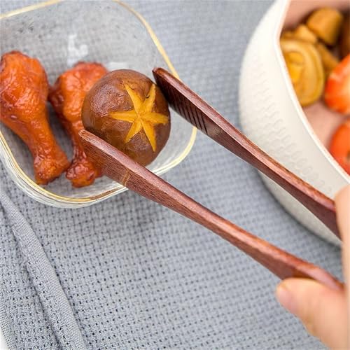 Pinzas de cocina de madera, pinzas de comida para cocinar y servir, clips versátiles de repostería, duraderos y resistentes al calor, clip de madera para asar y servir aperitivos