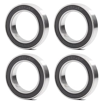 MR2437-2RS Ball Bearing, 24x37x8mm Chromium Steel Direct Press Dust Seal, 24378 LLB Crank Bearings for BB90 Bottom Bracket, (Pick of 4Pcs)