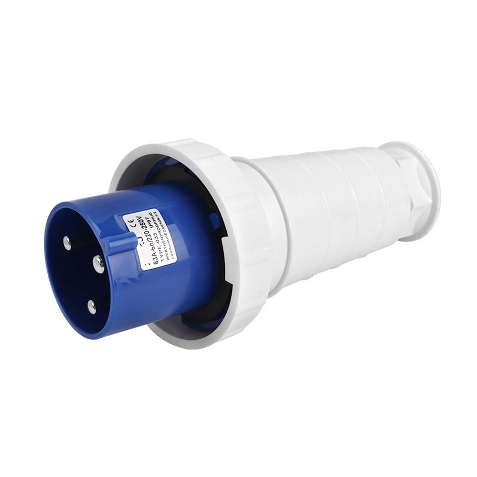 Spina aeronautica ZQ-033 industriale trifase a quattro fili 220v a 3 pin 3X63A impermeabile IP67