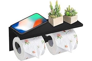 SUNTAI Bathroom Phone Holder Self Double Toilet Paper Holder