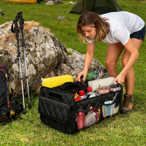 Organisateur de rangement pour coffre en Oxford 600D rigide et durable