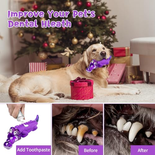Image of Fuufome Dog Chew Toys for Aggressive Chewers, Tough for Medium Large Breed | Indestructible Nylon for Chewing,Milk Flavor to keep Them Busy,Relieve Boredom