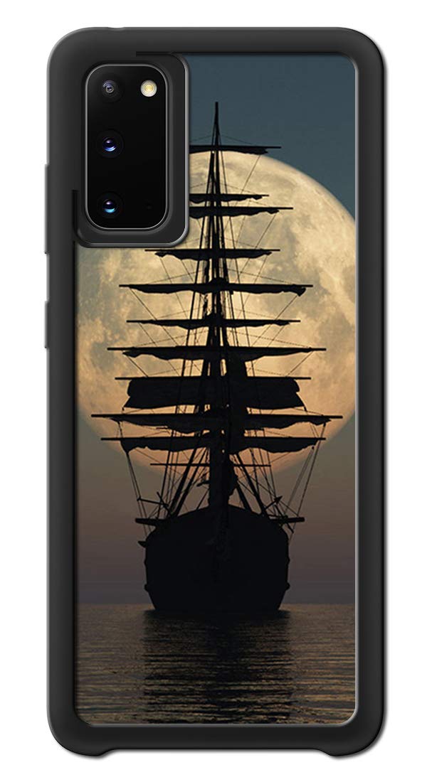 VUTTOO for Samsung Galaxy S20 5G Case - Pirate Ship Moon Pattern Phone case - TPU Shock Absorption Protection Phone Cover Case