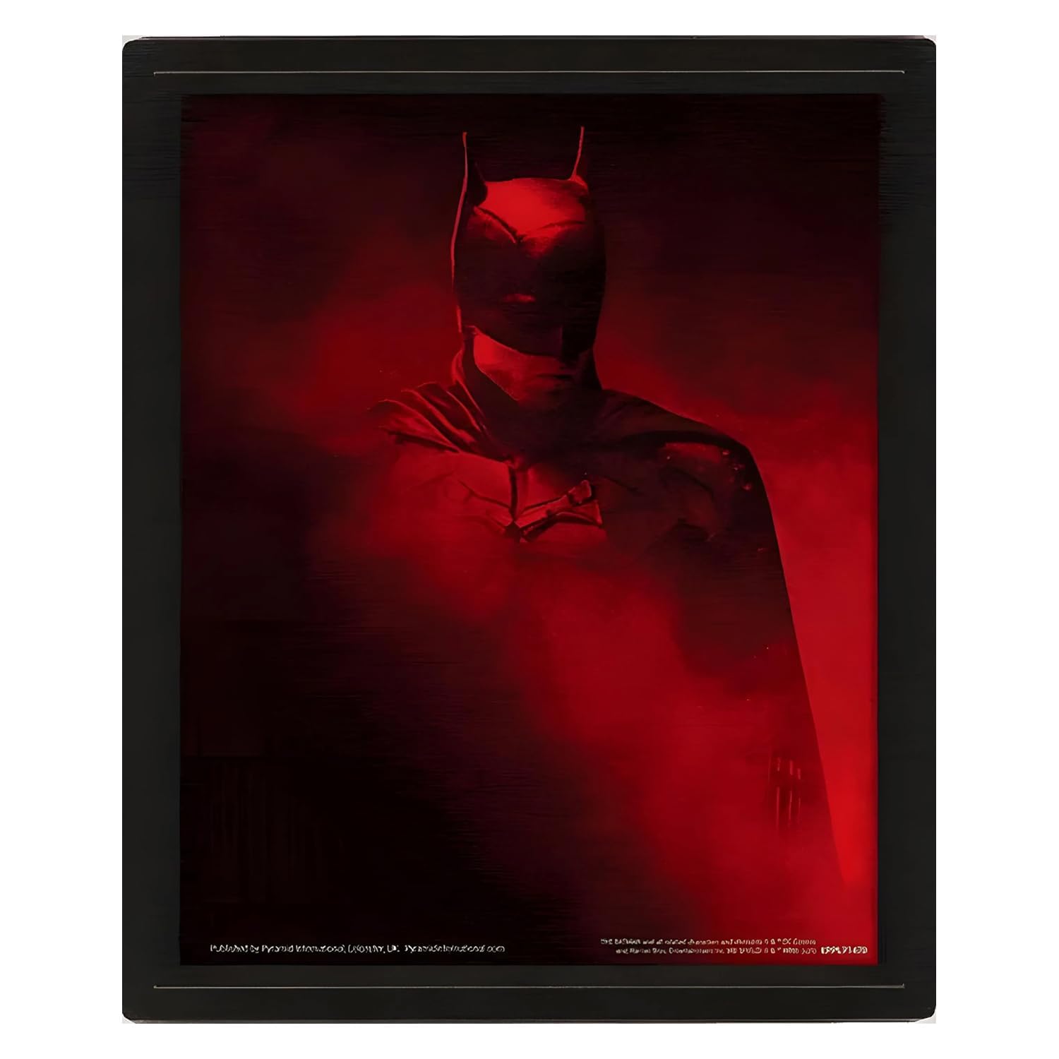 Pyramid International The Batman Canvas Print Lenticular Poster (Vengeance Design) 3D Holographic Poster 10 x 8 - Official Merchandise