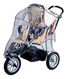 Qualität: Made in Germany sunnybaby 13189 - Universal Regenverdeck, Regenschutz, Regenhaube für Jogger, 3-Rad-Kinderwagen  Kontaktfenster für optimale Luftzirkulation  glasklar  schadstofffrei  Qualität: MADE in GERMANY