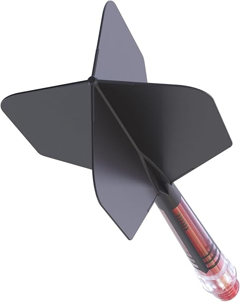 CUESOUL Rost T19 Carbone intégré Arbre de fléchette et Forme de Grande Aile de vol, Lot de 3 - 4