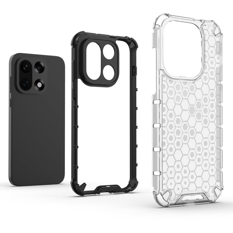 Image of Plastic Bumper Back Case Cover for OnePlus 15 5G (Transparent)