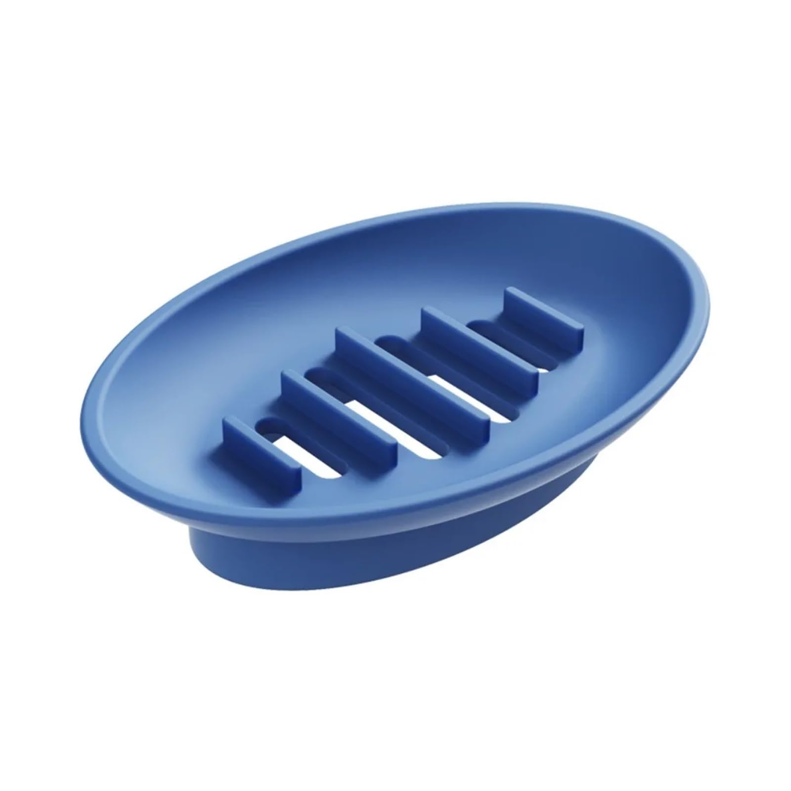 Silicone Soap Box Household Storage Rack Soft Drain Holder Bathroom Dormitory Organizer Accessories(Blue)