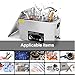 Commercial Ultrasonic Cleaner 30L with Knob, Heater Timer 10 Transducers 800W+600W 42kHz for Carburetor Bike Chain Brass Instrument Jewelry Denture Professional