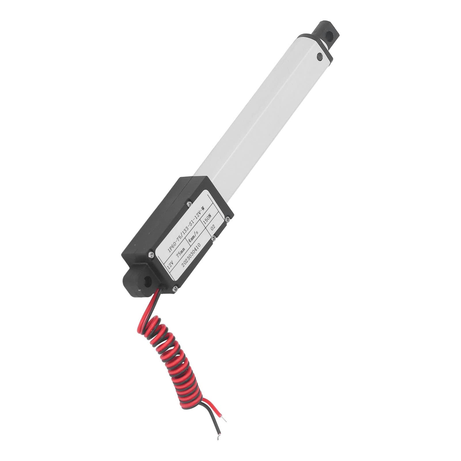 PLplaaooUeBQ-12 aktuator liniowy, elektryczny aktuator liniowy, 150 N, elektryczny mini aktuator ruchu z wielokrotną ochroną, 75 mm