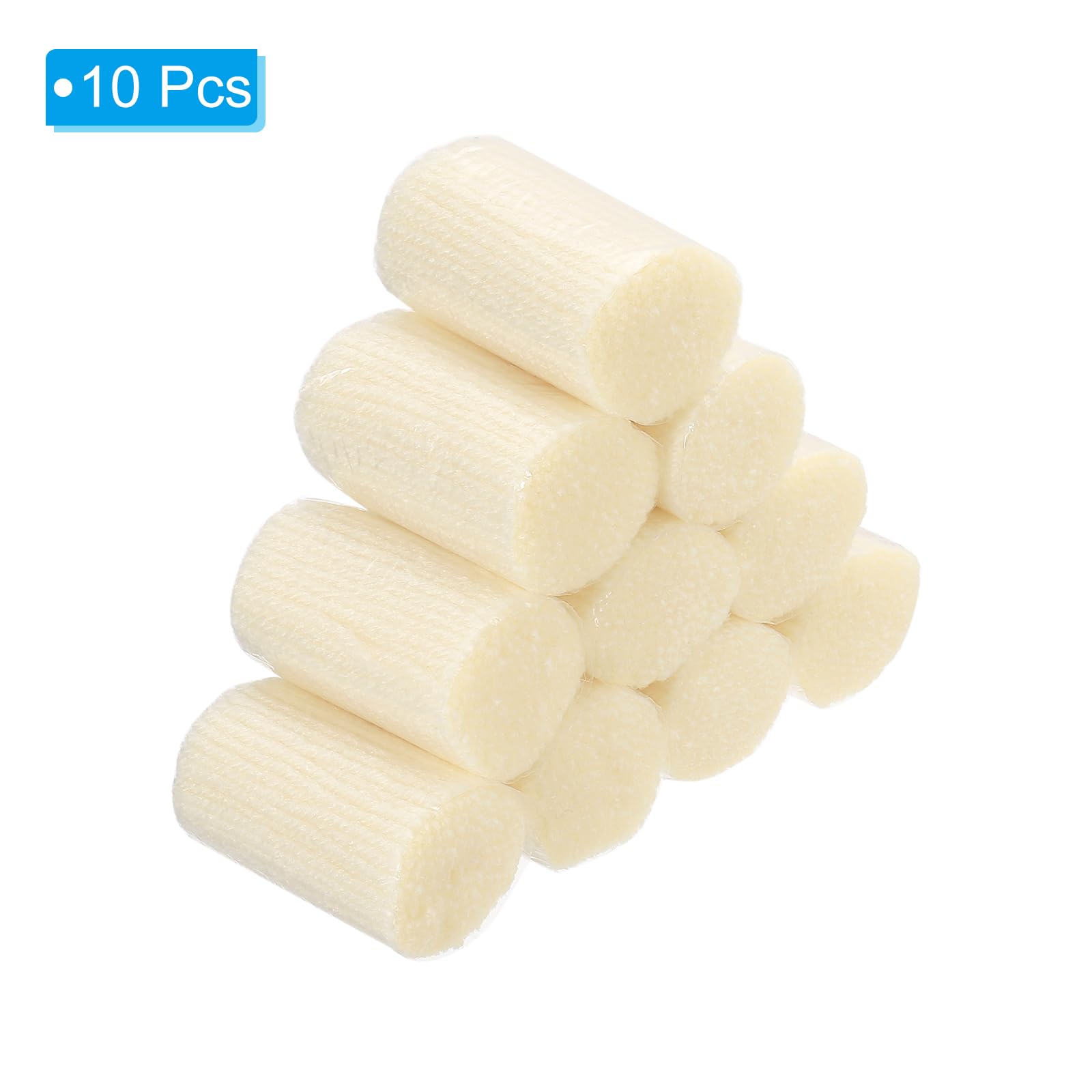 PATIKIL 10 Rolls Latch Hook Yarn Kit - Precut Rug Making Yarn for Crochet Bundles Tapestry DIY Craft - Adults Beginners - Beige - Image 3