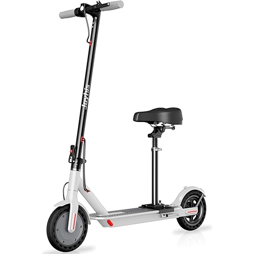 Electric Scooter for Adults - 16/19/22MPH & 15/19/22Mile Range, 350/500W Motor, 8.5"/10" Solid Tires with App Control & Dual Brake System - Folding Commuter E-Scooter
