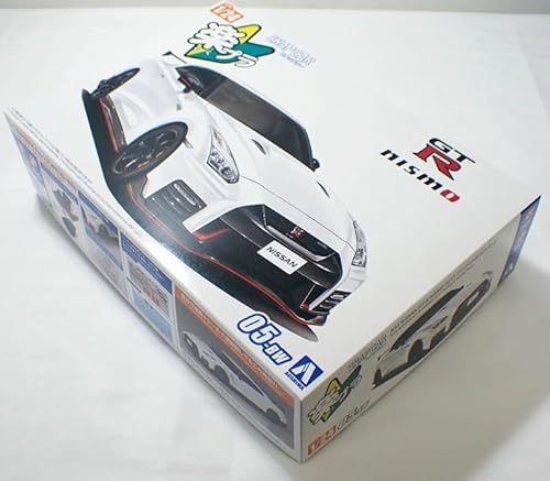1/24 R35 NISSAN GT-R NISMO 2017 ブリリアントホワイトパール アオシマ 楽プラ スナップカー No.05-BWのサムネイル