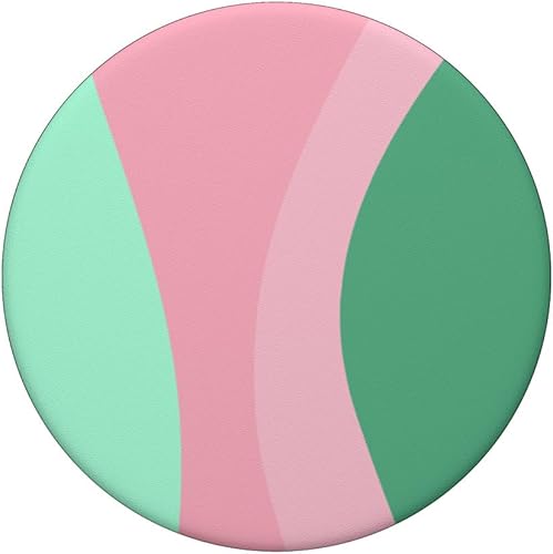 Vista 3 de Retro Waves Swirls Stripes 70s Aesthetic Wavy Rainbow PopSockets Standard PopGrip
