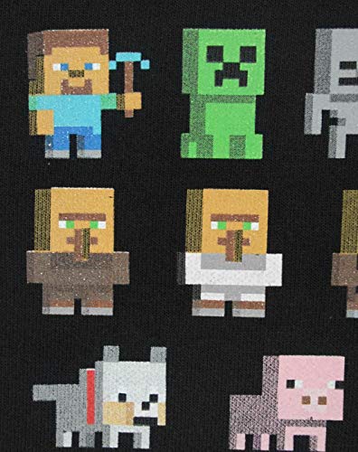 MINECRAFT Maglione Felpa Nera di Boys Jumper Kids