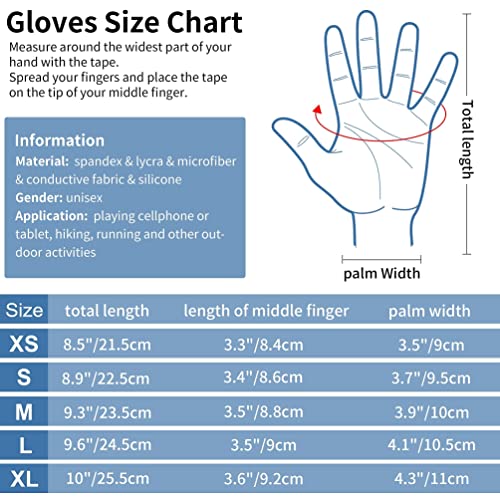 Oopor Winter Warm Running Sports Gloves - Cold Weather Ski Outdoor Thermal Bike Black Mittens For Man Woman M #TOP5