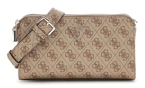 Sac à main GUESS Eco Erica Status petit format imprimé logo marron beige