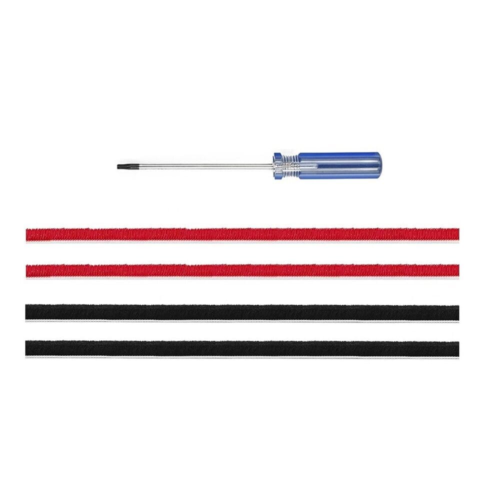 CHEEJAY 4x Plush Strips Fit for -Dyson V8,V10 Vacuum Cleaner Rolling Brush Strip Replacement