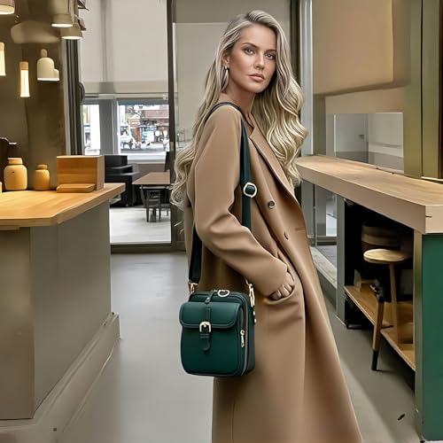 Urvashi Crossbody Leather Bag with RFID Protection, Crossbody Leather Bag Vintage Style for Women Travel, Work, Daily Use3