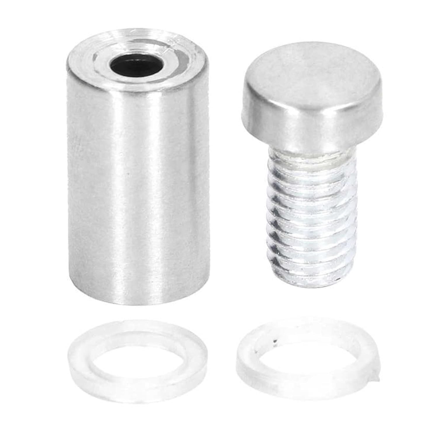 12Pcs Standoff ScrewSteel 19x30mm Wall Mount Advertising Fastener Set Kit