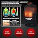 CONQUECO Chaleco Calefactable Eléctrico Hombre Chaqueta Ropa para Invierno Motocicleta Viajar Esquí...