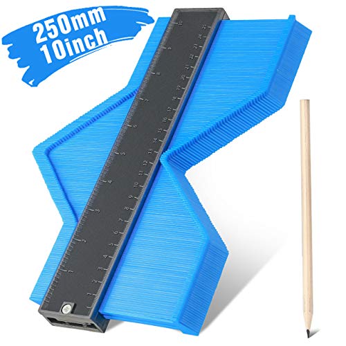 Konturenlehre,RATEL Kontur Duplikator Profil Messwerkzeug unregelmäßiges Konturmessgerät, Konturenlehre Profillehre Lineal Konturmesser für Fliesen,