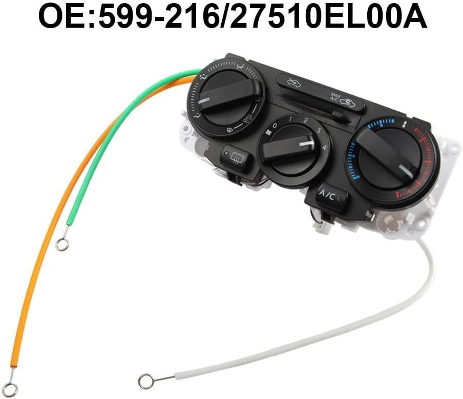 Air Conditioning Control Module Panel 27510El00A Temperature Control Unit for Nissan Versa 2007-2011 1.6L 1.8L