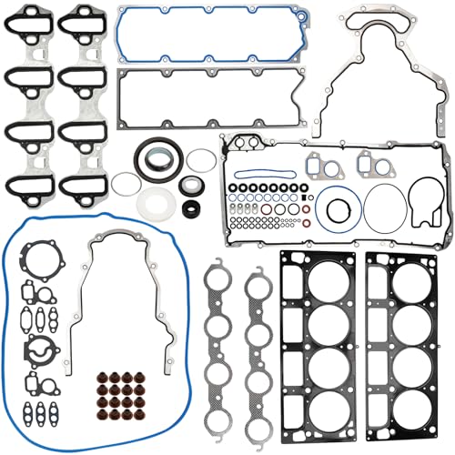 Image of Cylinder Head Gasket Set Compatible for 2004-2013 GMC Chevy Silverado Sierra 1500 Classic 2500 3500 HD Express SSR Tahoe Savana Yukon XL Cadillac Escalade ESV EXT Hummer H2 Saab 9-7x