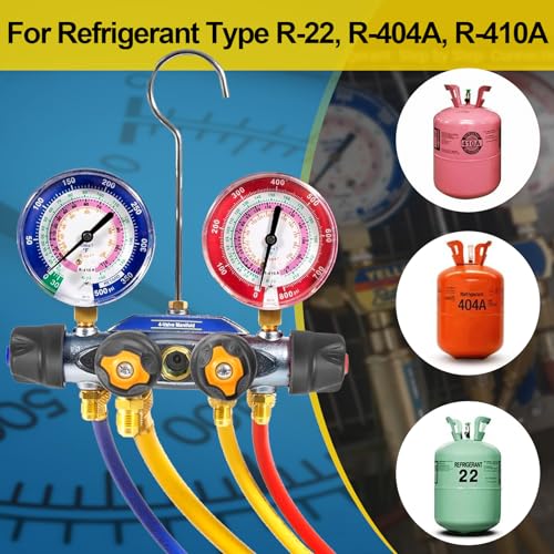 Manifold de carga 4 válvulas YMT 49968 para A/C miniatura 2