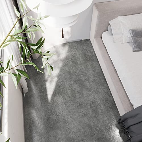 Veelike 24 Pack Grey Peel And Stick Floor Tile 12''X12'' Vinyl Floor Tiles Distressed Concrete Look Stick On Floor Tiles Waterproof Removable Self Adhesive Vinyl Tiles For Bathroom Kitchen Bedroom #TOP4