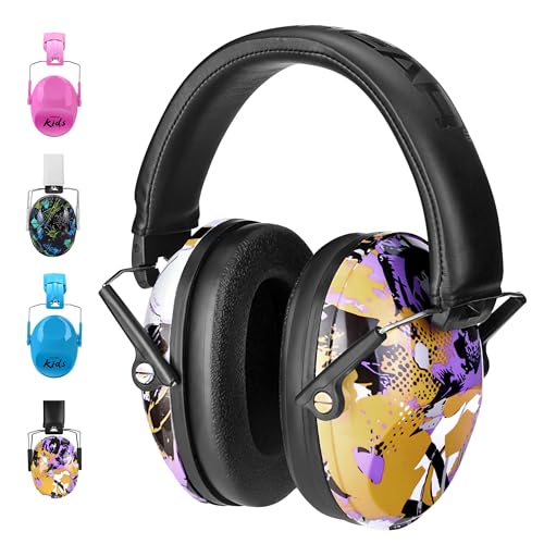 Cascos Antirruido para Niños 3-14 Años – SNR 28 dB; Protectores Auditivos Plegables y Ajustables; Orejeras Insonorizadas para Conciertos; Fuegos Artificiales, Estudio, Ideales para Autismo (MIXTURE) ✅